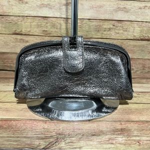 Hobo Silver Leather Wallet